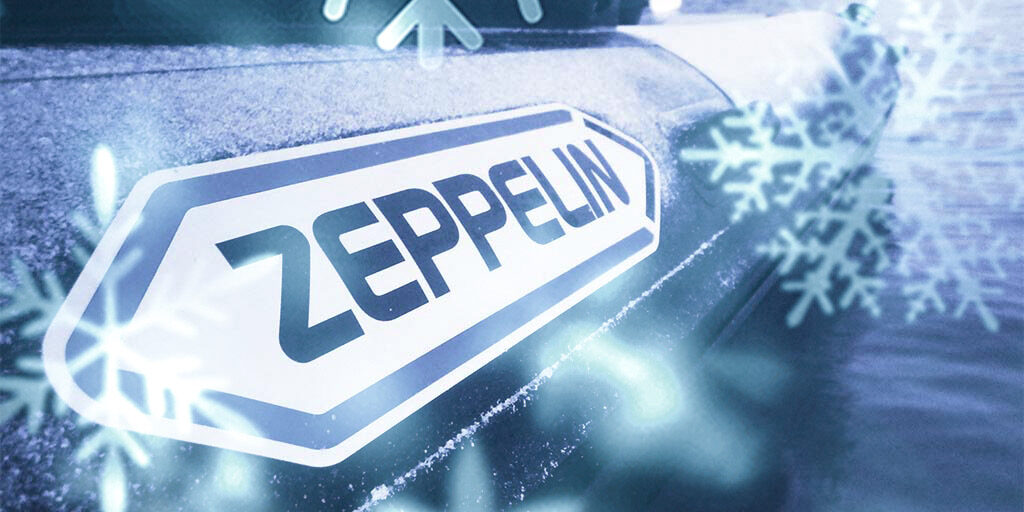 zeppelin sous la neige